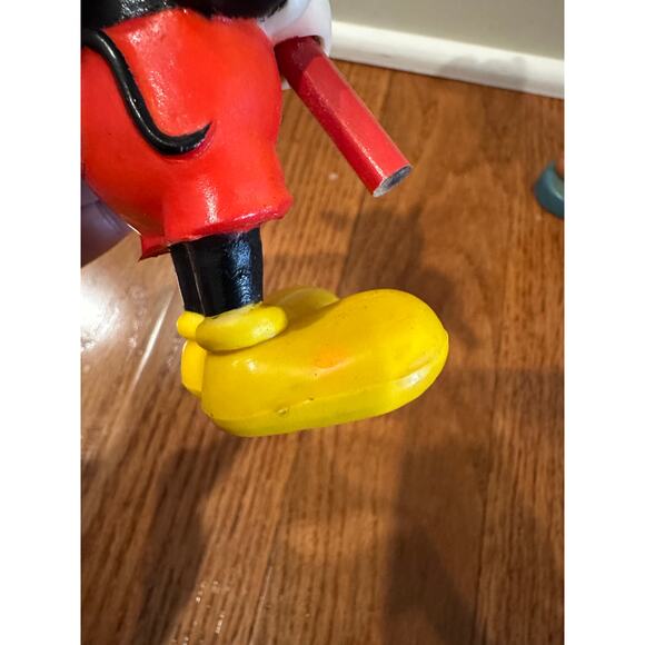 2 Vintage Mickey Mouse Figures 60's Hong Kong - Picture 5 of 6